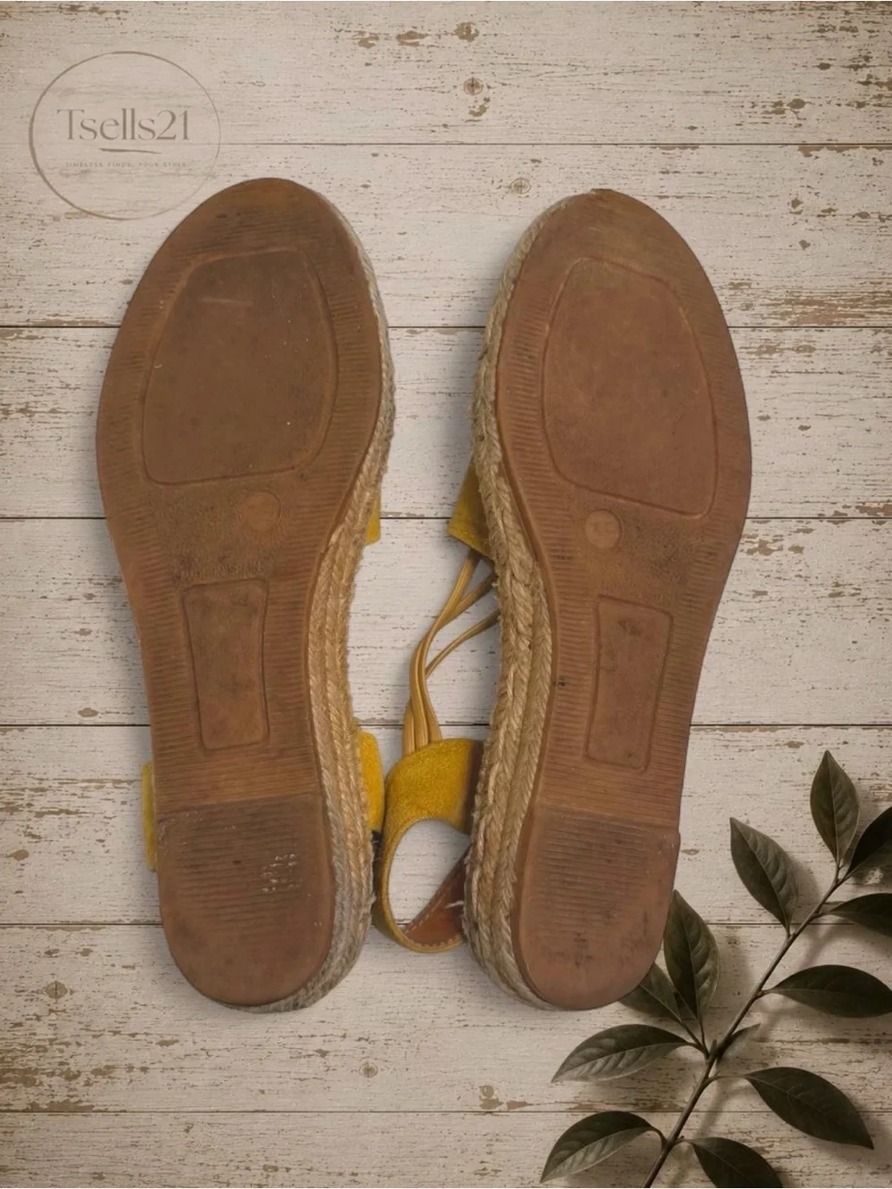 Toni Pons ‘Nuria’ Suede Yellow Espadrilles - Size 8.5